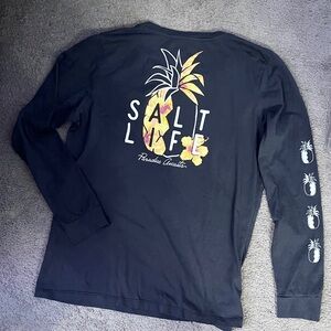 Salt Life Long Sleeve Tee with Pineapple Design